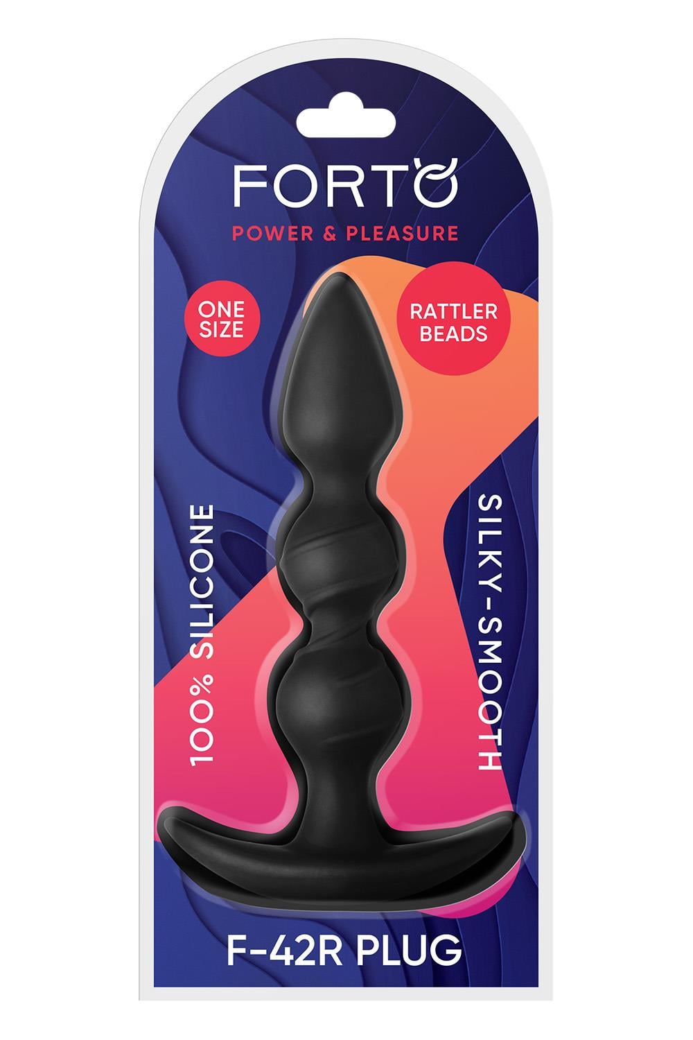 FORTO F-42R RATTLER SPIRAL BEADS BLACK