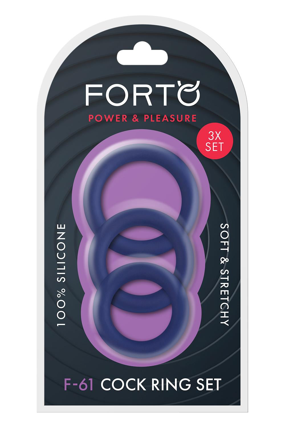 FORTO F-61 3 PIECE C-RING SET RED