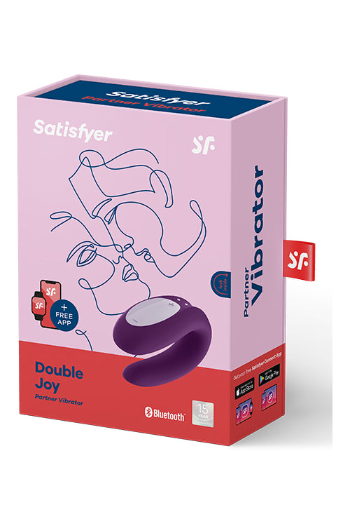 SATISFYER DOUBLE JOY CONNECT APP PURPLE