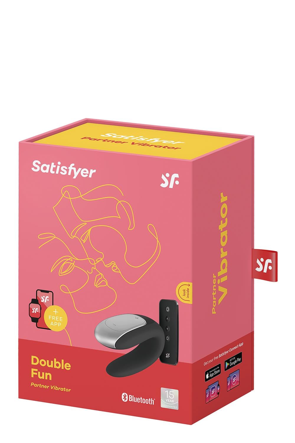 SATISFYER DOUBLE FUN CONNECT APP BLACK