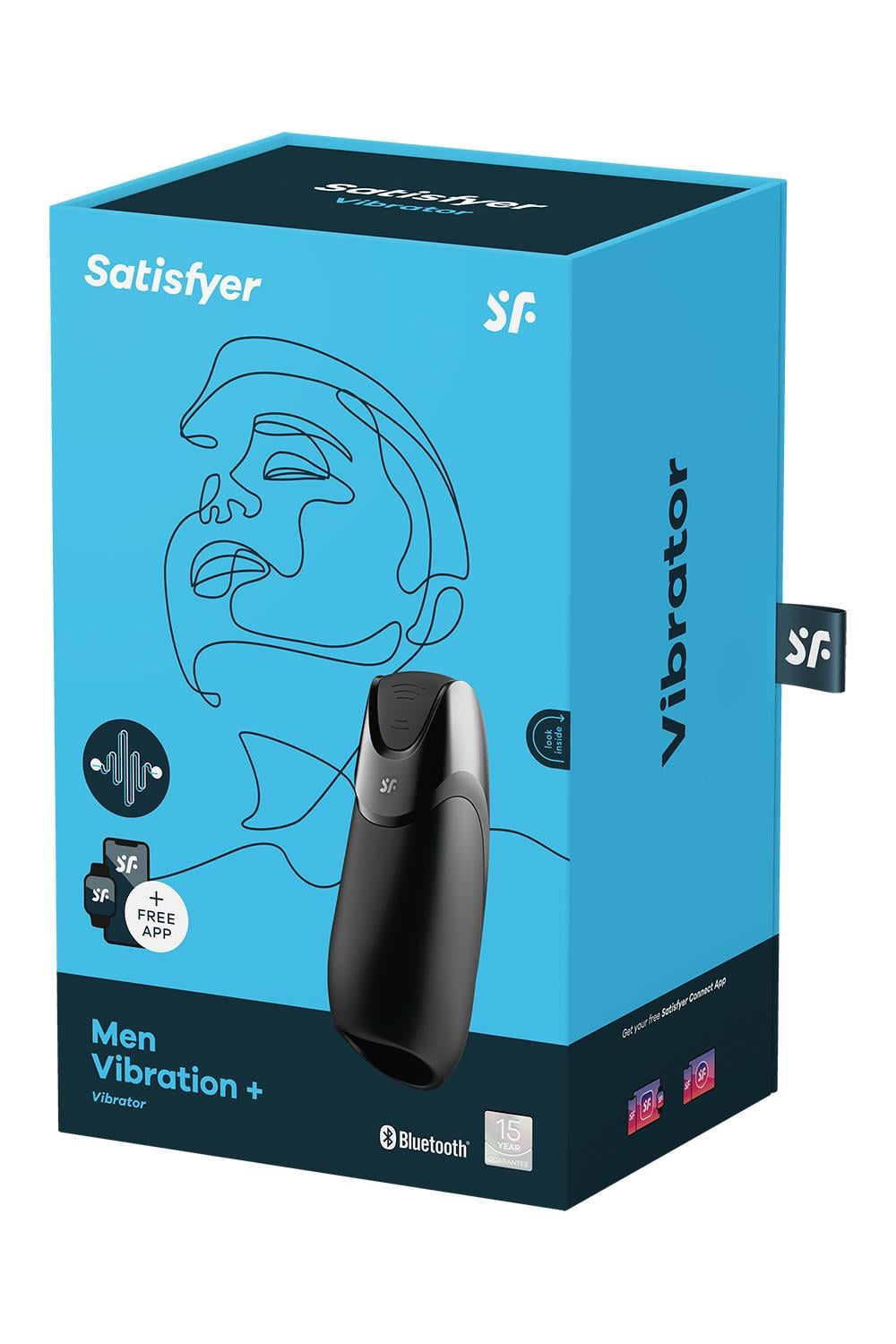 SATISFYER MEN VIBRATION+ CONNECT APP BLACK