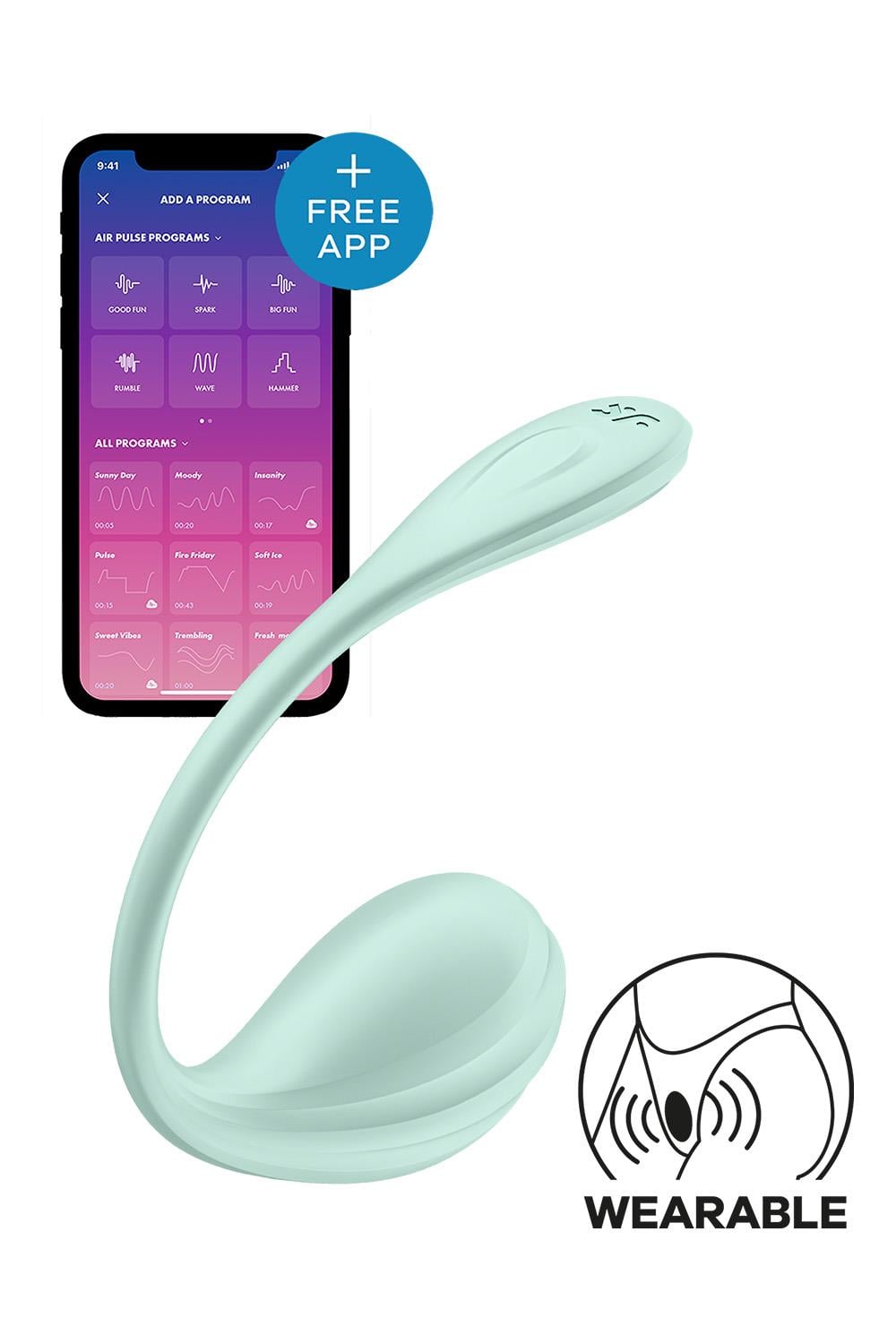 SATISFYER SMOOTH PETAL CONNECT APP MINT