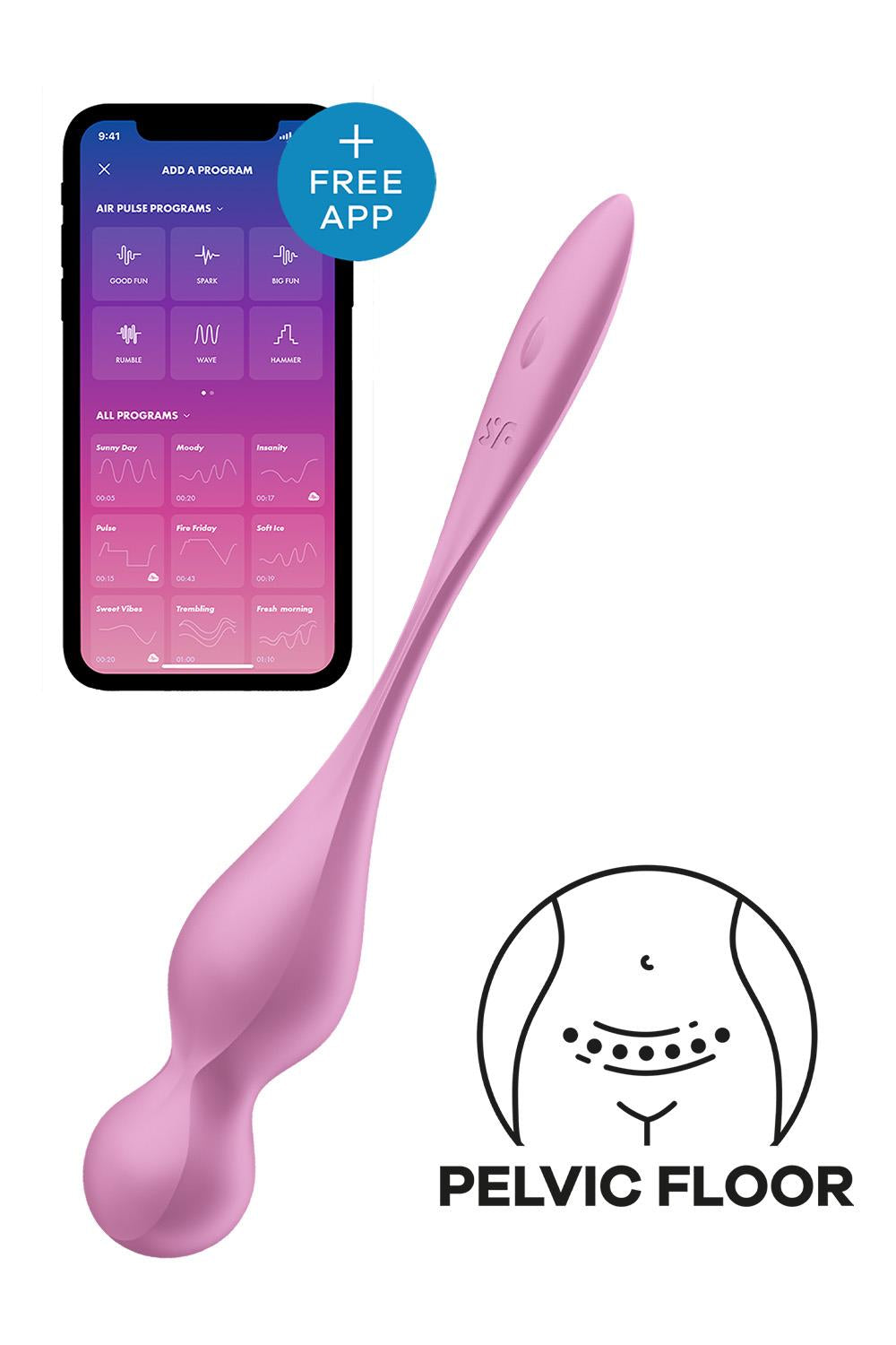 SATISFYER LOVE BIRDS 1 CONNECT APP PINK