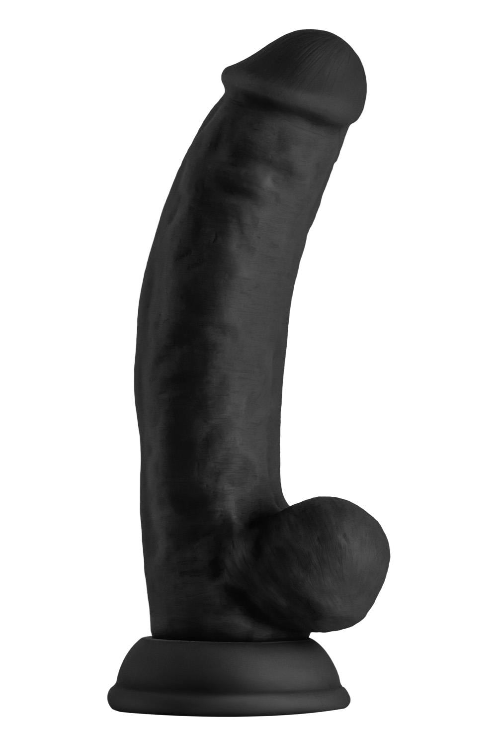 SHAFT MODEL C 7.5 INCH DONG WITH BALLS BLACK
