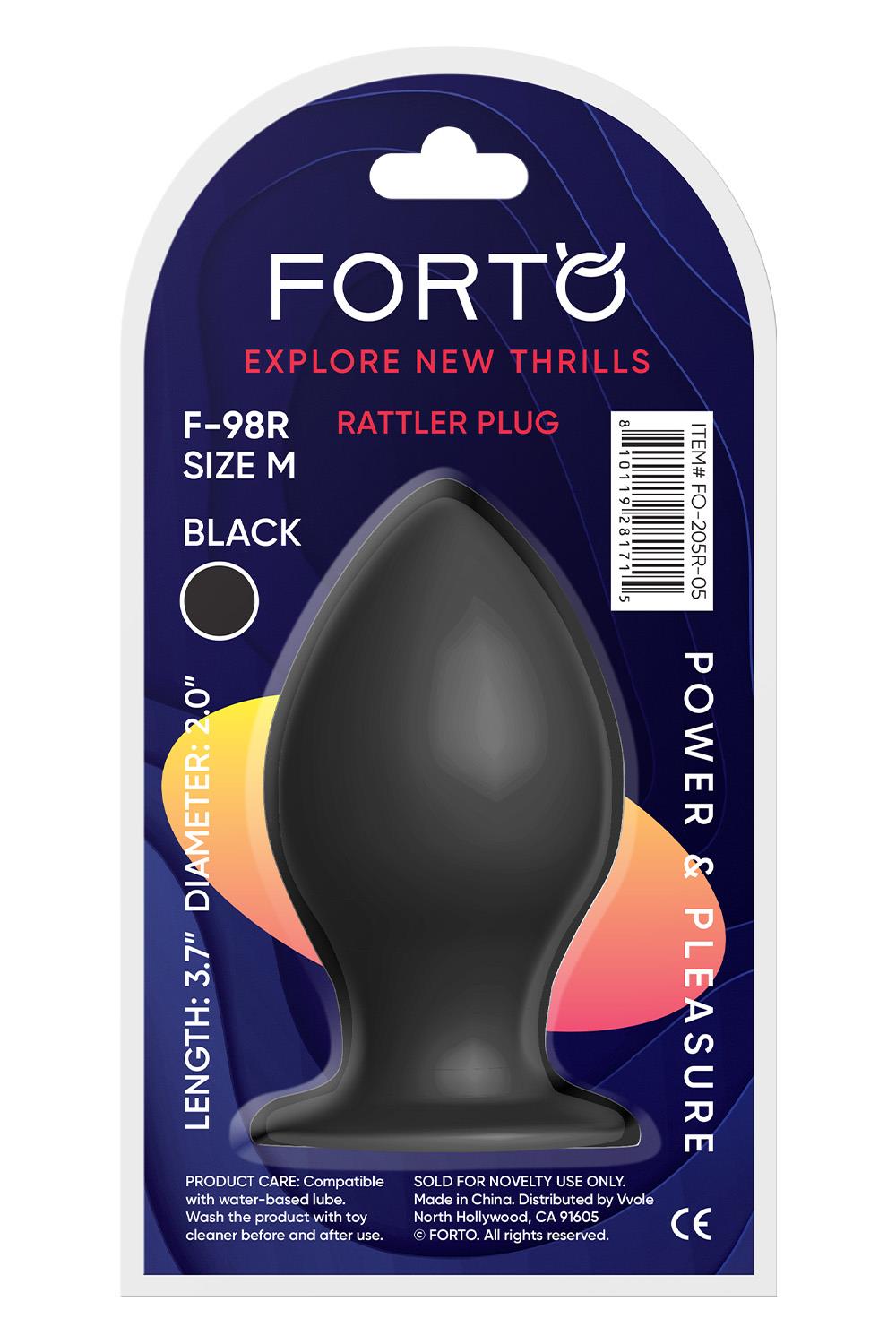 FORTO F-98R RATTLER CONE MEDIUM BLACK
