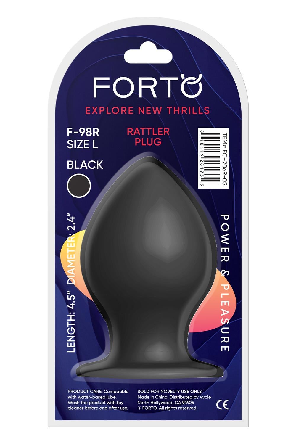 FORTO F-98R RATTLER CONE LARGE BLACK