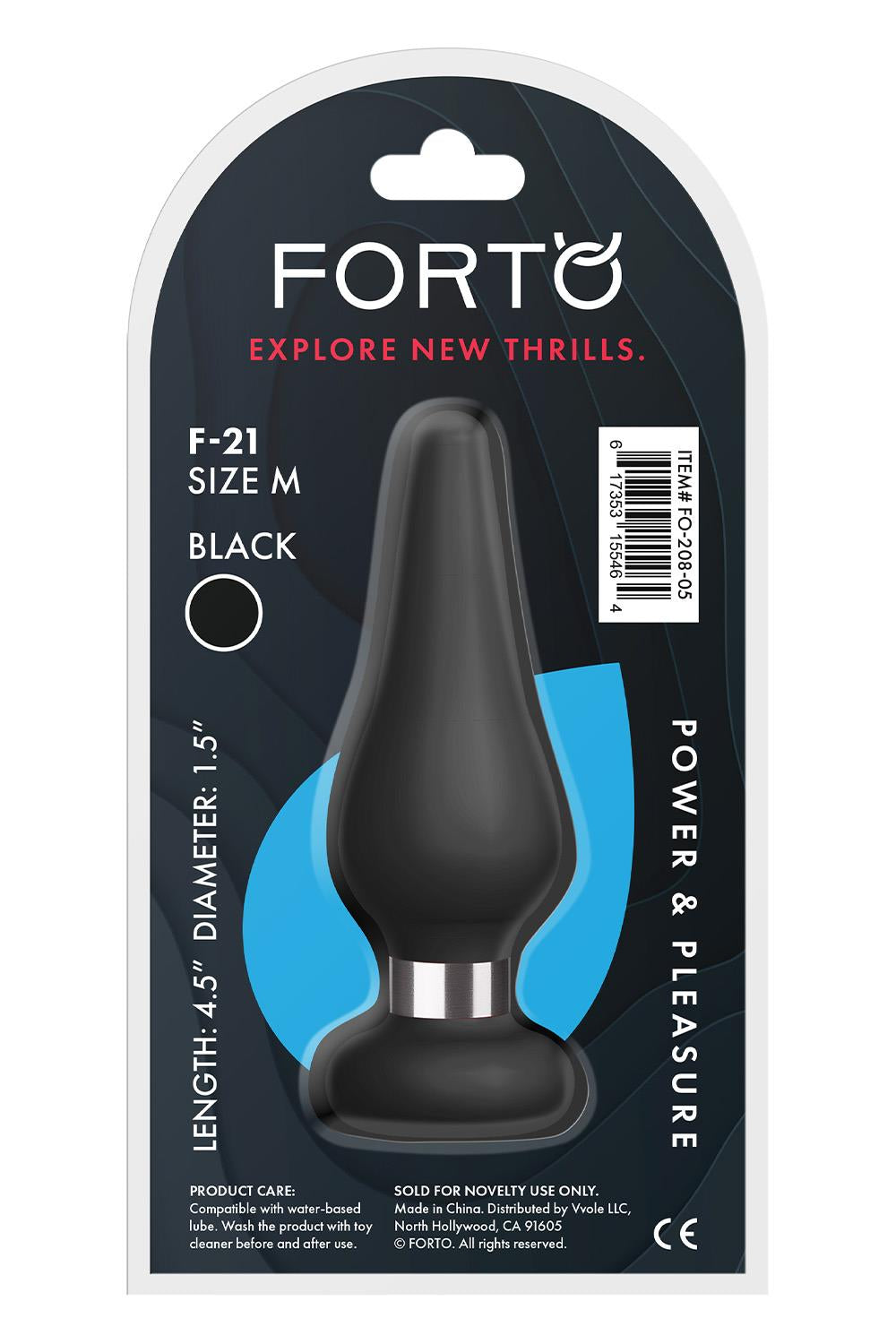 FORTO F-21 TEAR DROP MEDIUM BLACK
