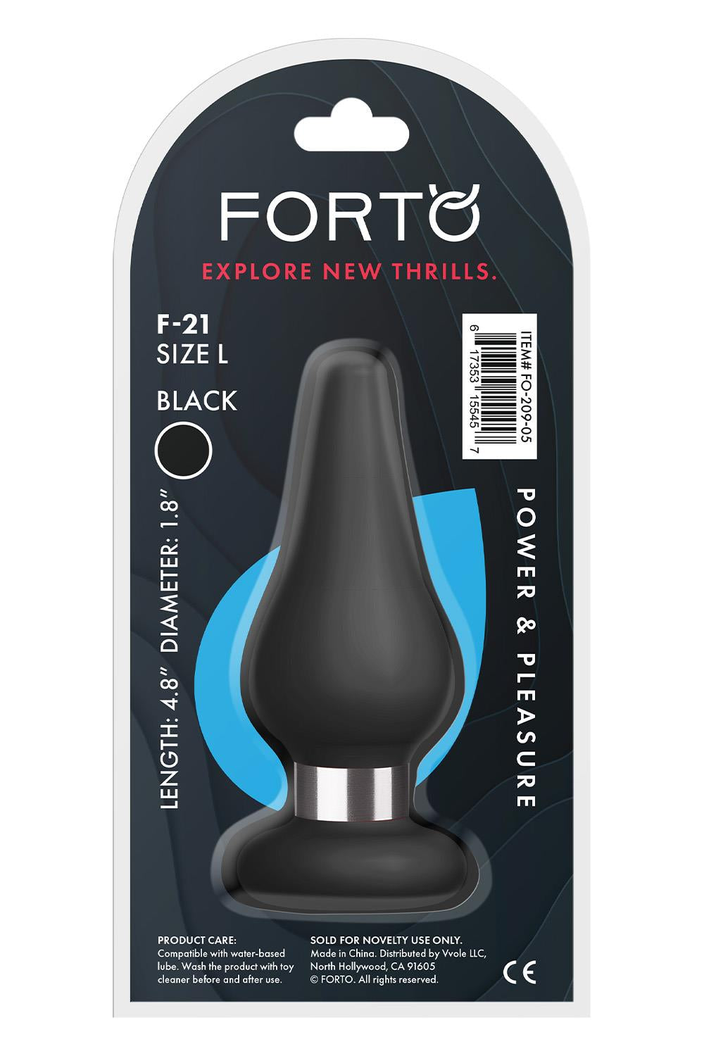 FORTO F-21 TEAR DROP LARGE BLACK