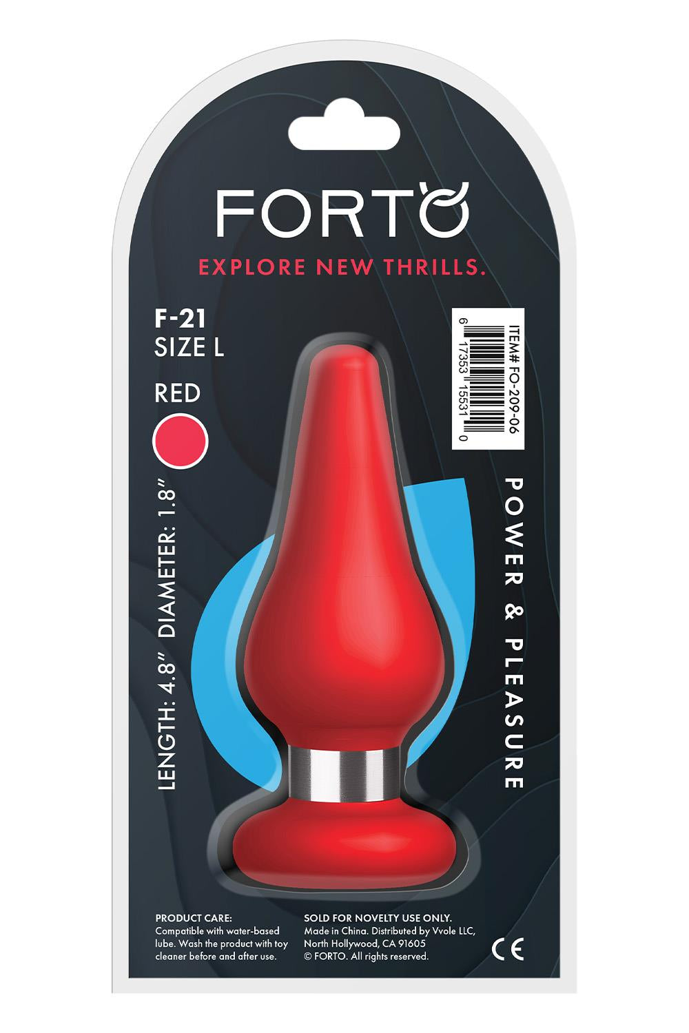 FORTO F-21 TEAR DROP LARGE RED