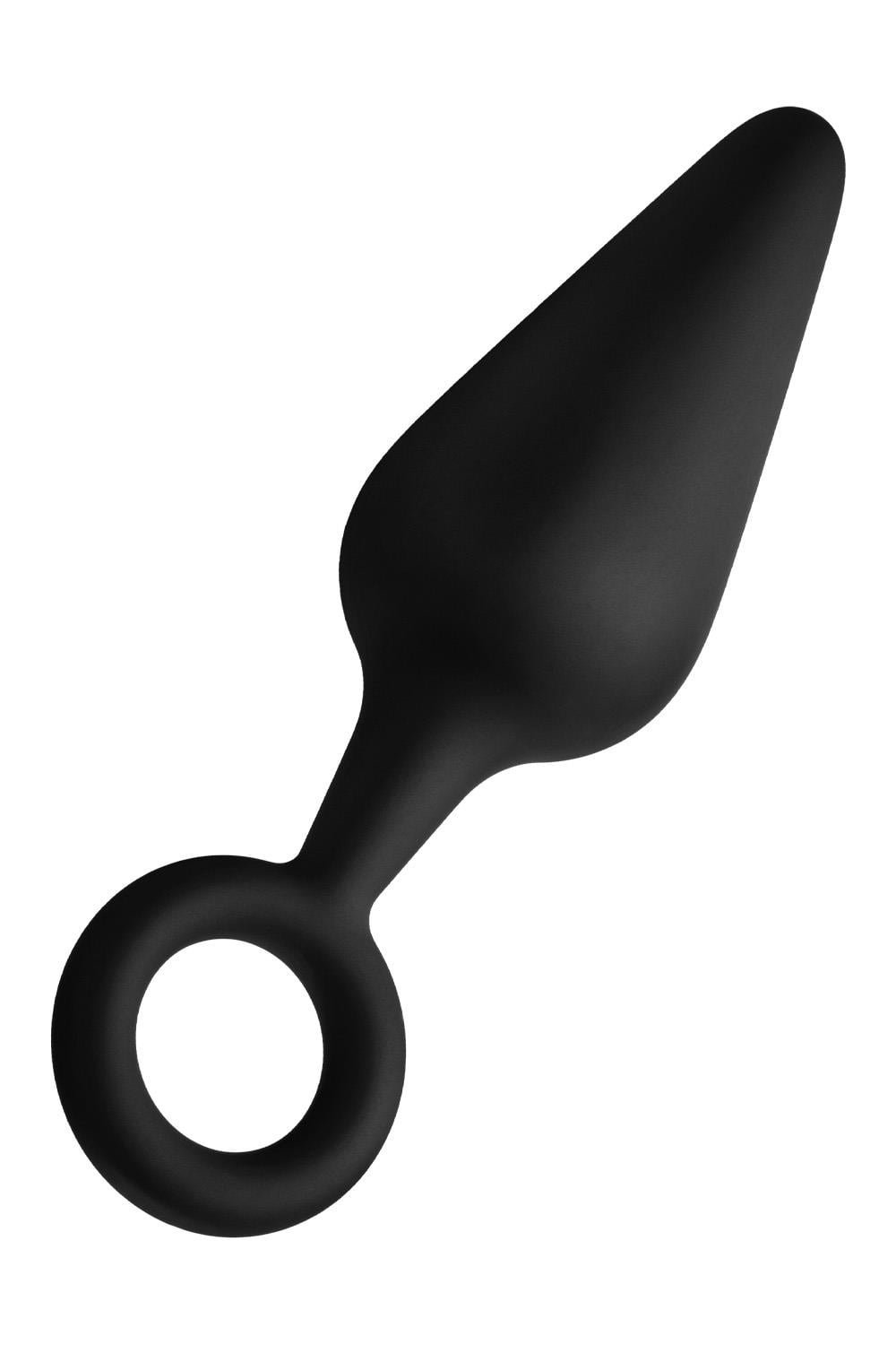 FORTO F-10 SILICONE PLUG W/ PULL RING LARGE BLACK