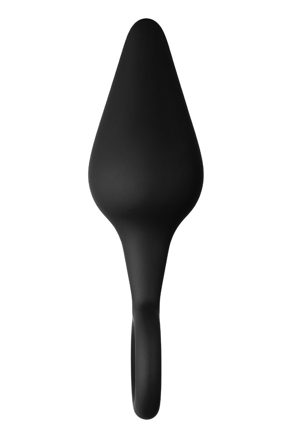 FORTO F-10 SILICONE PLUG W/ PULL RING SMALL BLACK