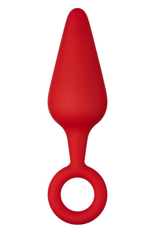 FORTO F-10 SILICONE PLUG W/ PULL RING LARGE RED