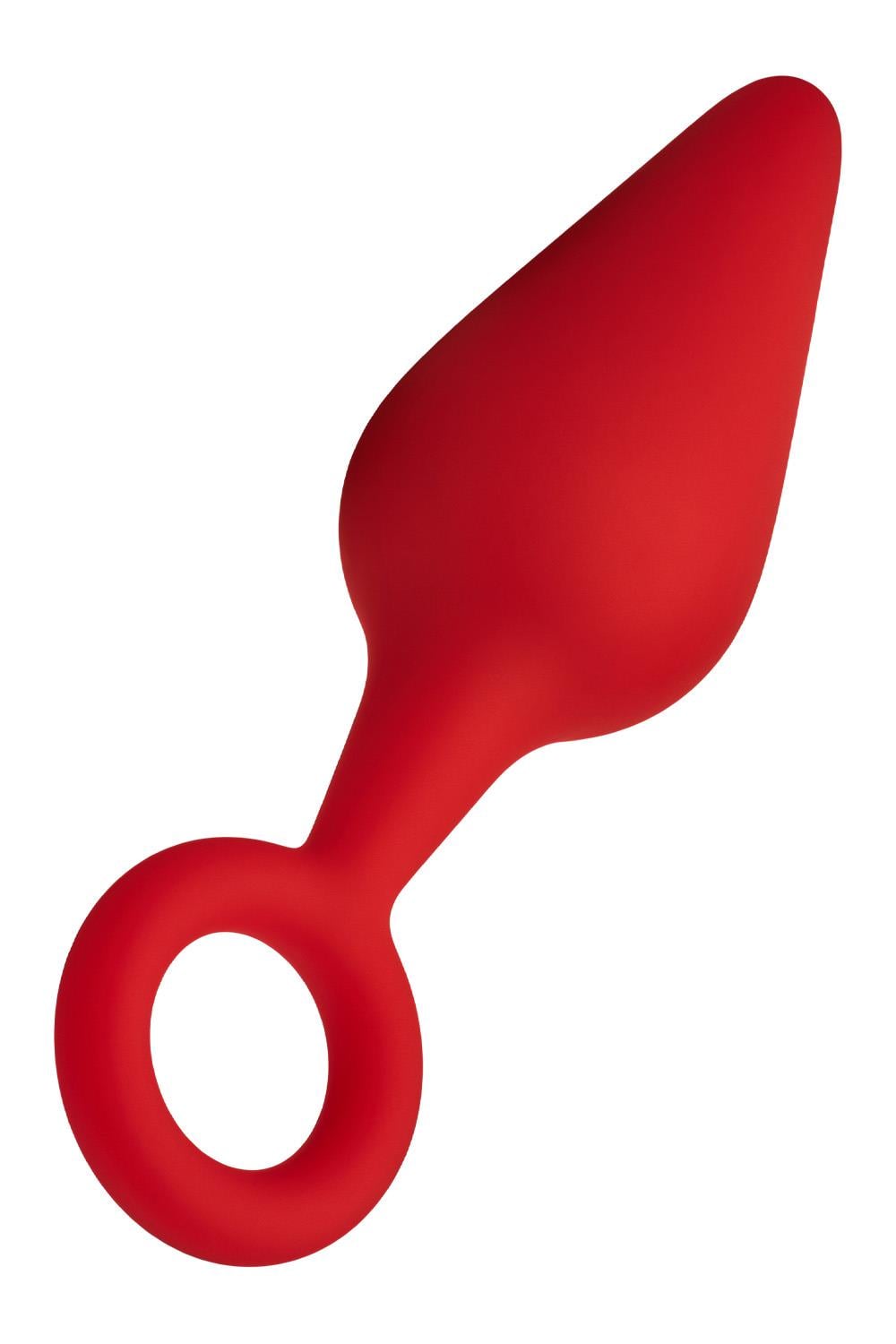 FORTO F-10 SILICONE PLUG W/ PULL RING MEDIUM RED