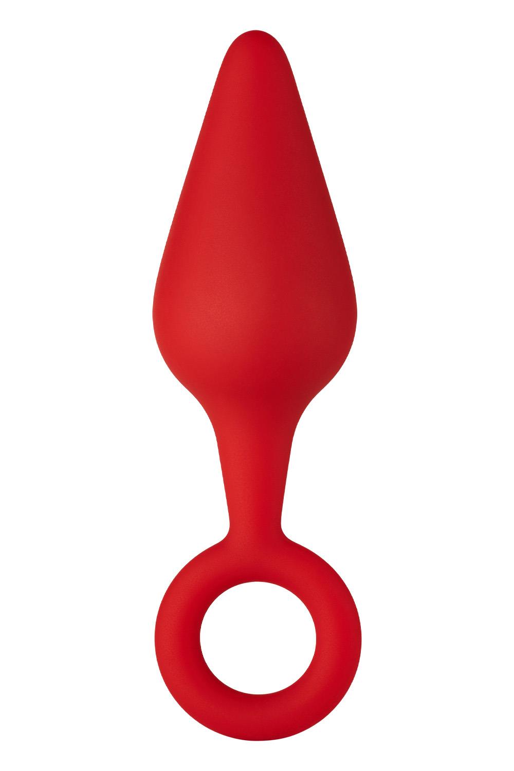 FORTO F-10 SILICONE PLUG W/ PULL RING MEDIUM RED