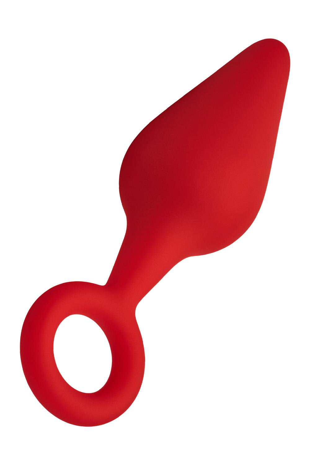FORTO F-10 SILICONE PLUG W/ PULL RING SMALL RED