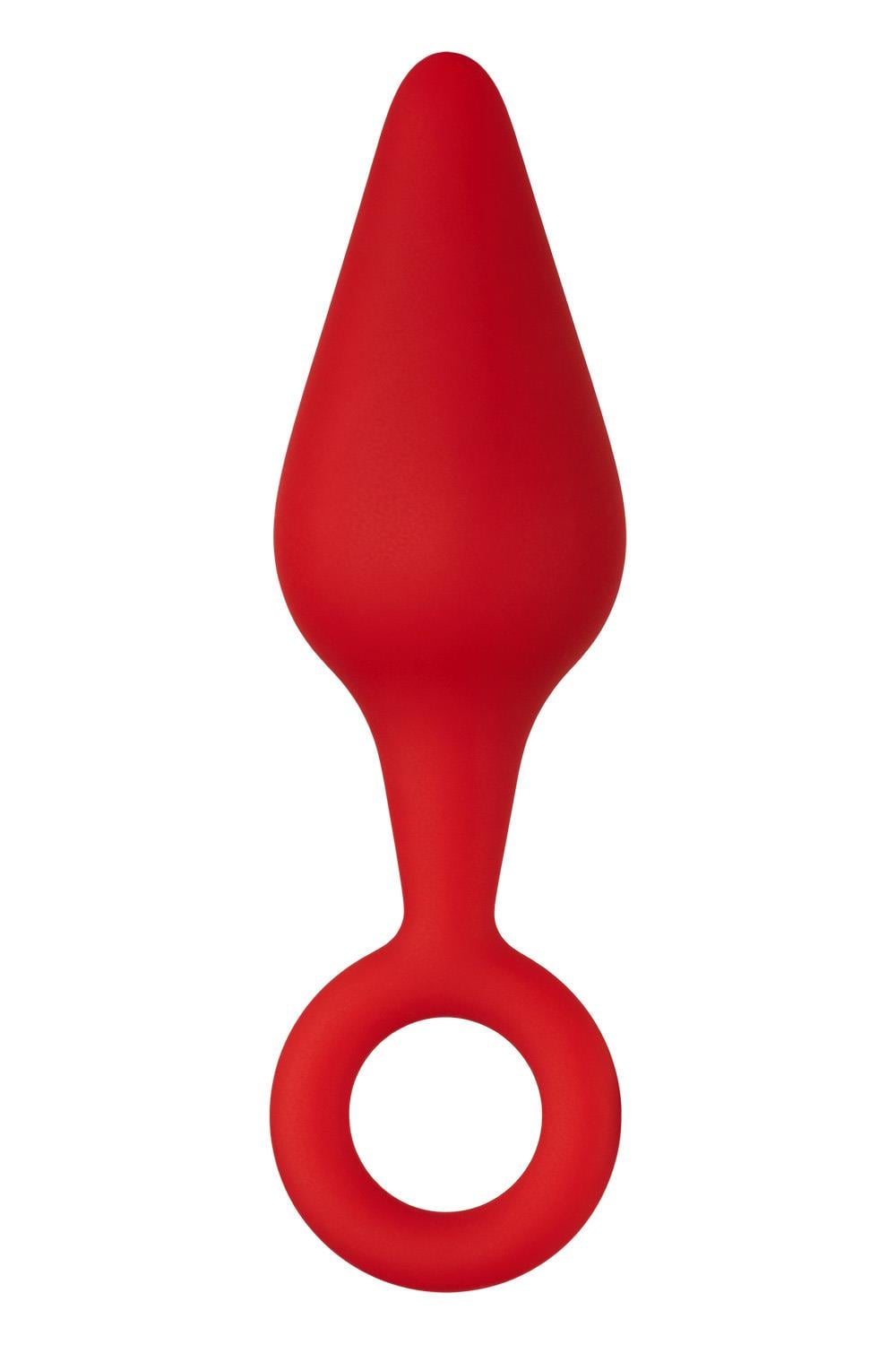 FORTO F-10 SILICONE PLUG W/ PULL RING SMALL RED