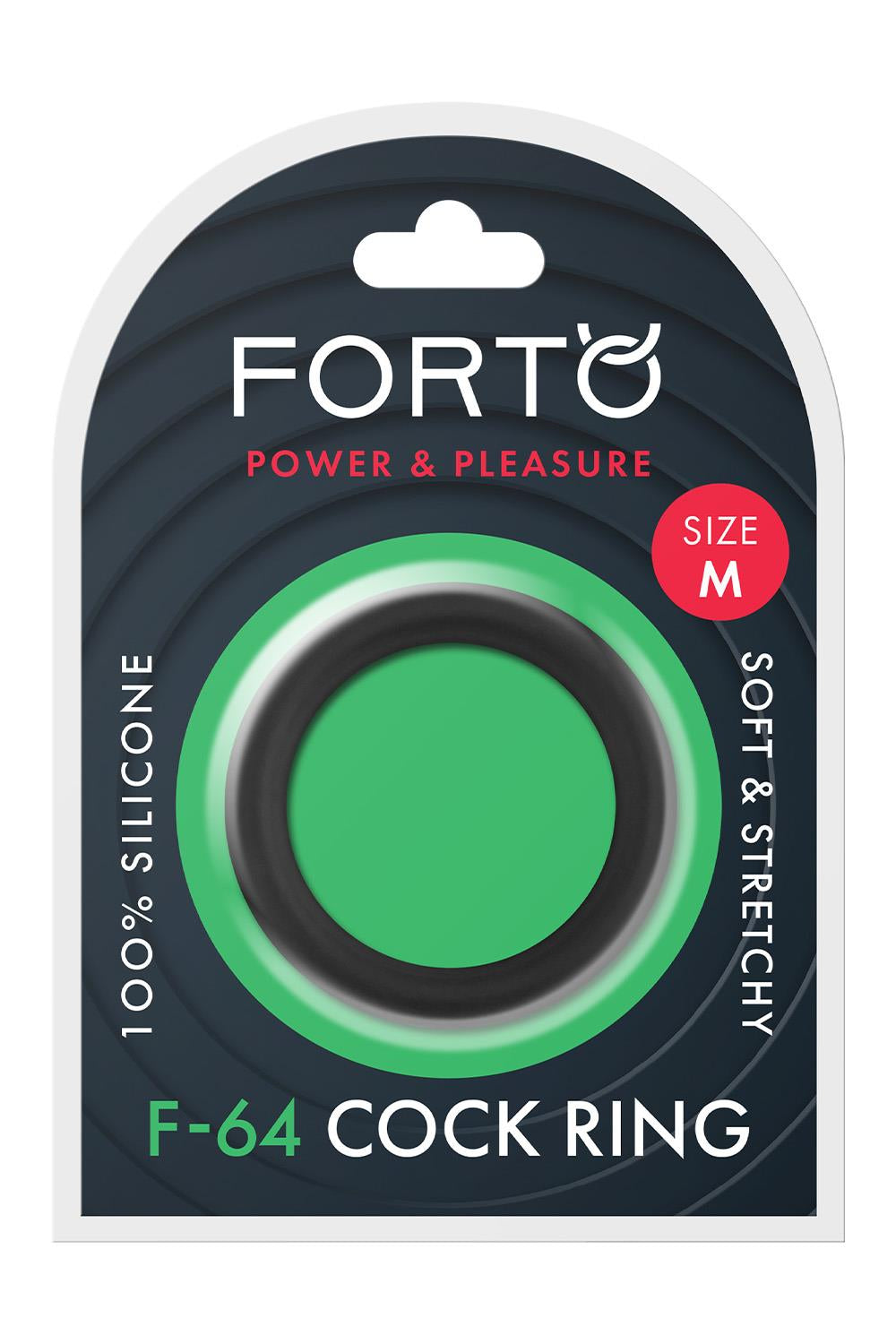 FORTO F-64 45MM RING WIDE MEDIUM BLACK