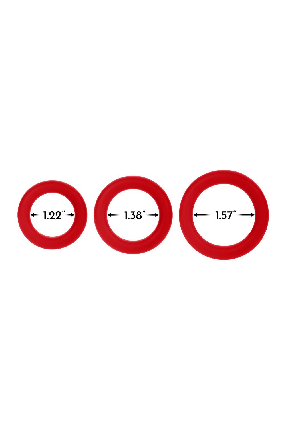 FORTO F-61 3 PIECE C-RING SET BLUE