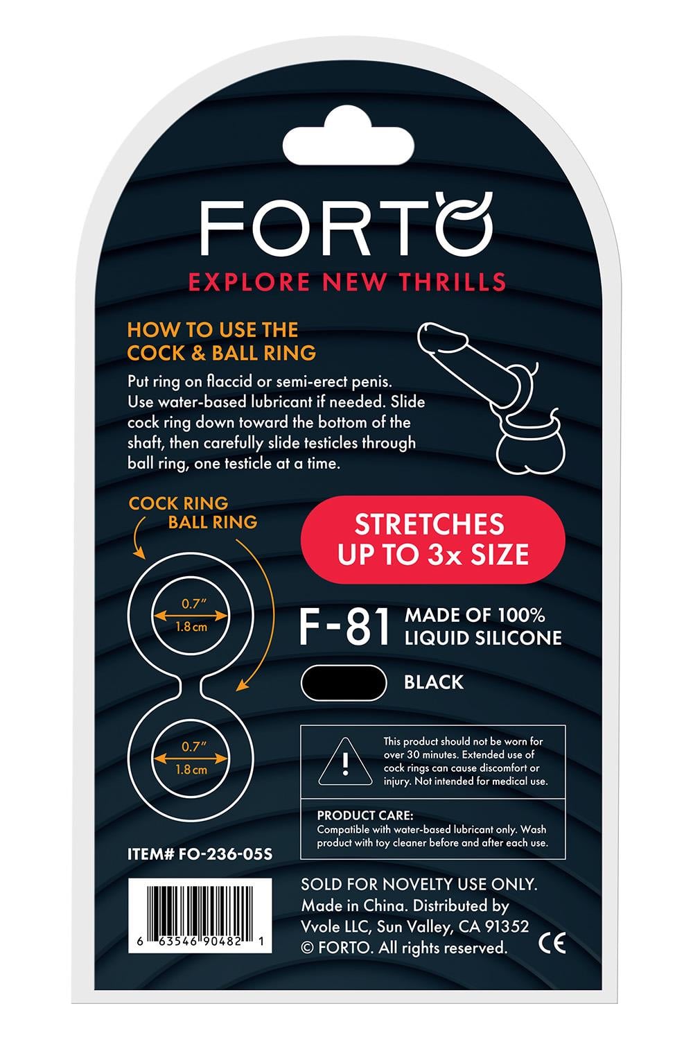 FORTO F-81 DOUBLE RING 44MM BLACK