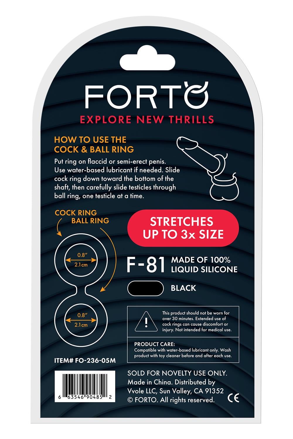 FORTO F-81 DOUBLE RING 47MM BLACK