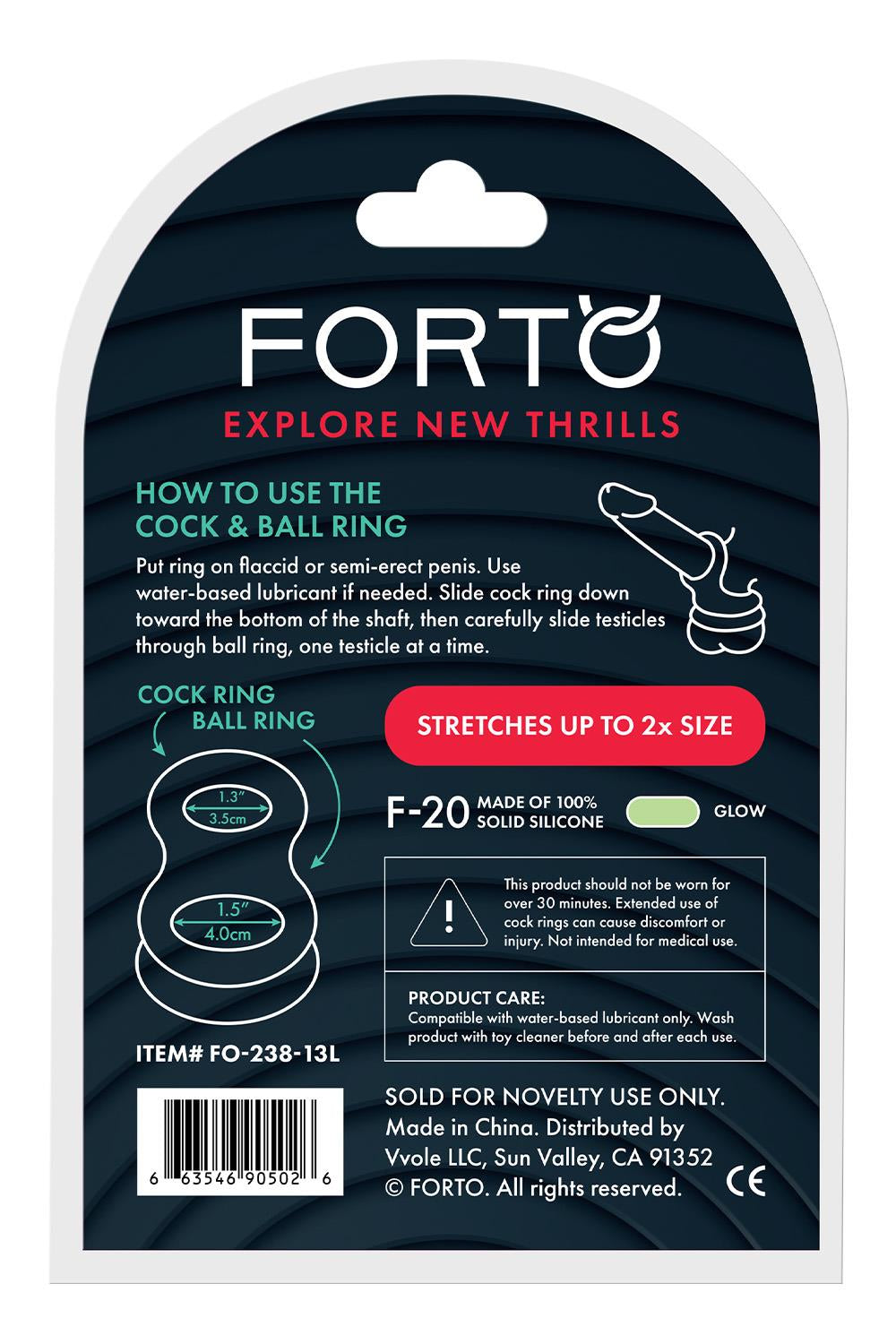 FORTO F-20 BALLS STRETCHER LARGE GLOW