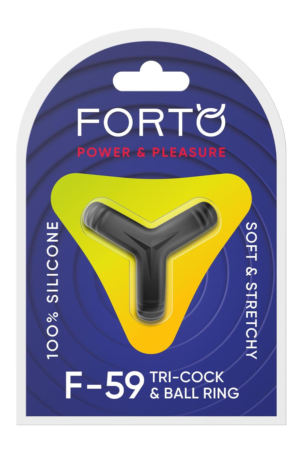 FORTO F-59 TRI COCK AND BALL RING BLACK