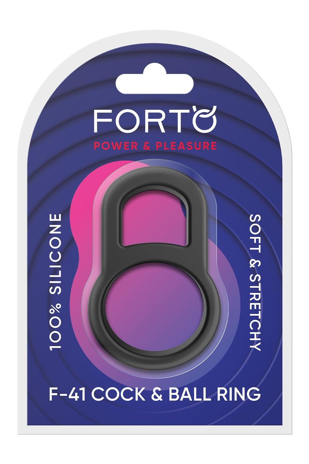 FORTO F-41 LOCK COCK AND BALL RING BLACK