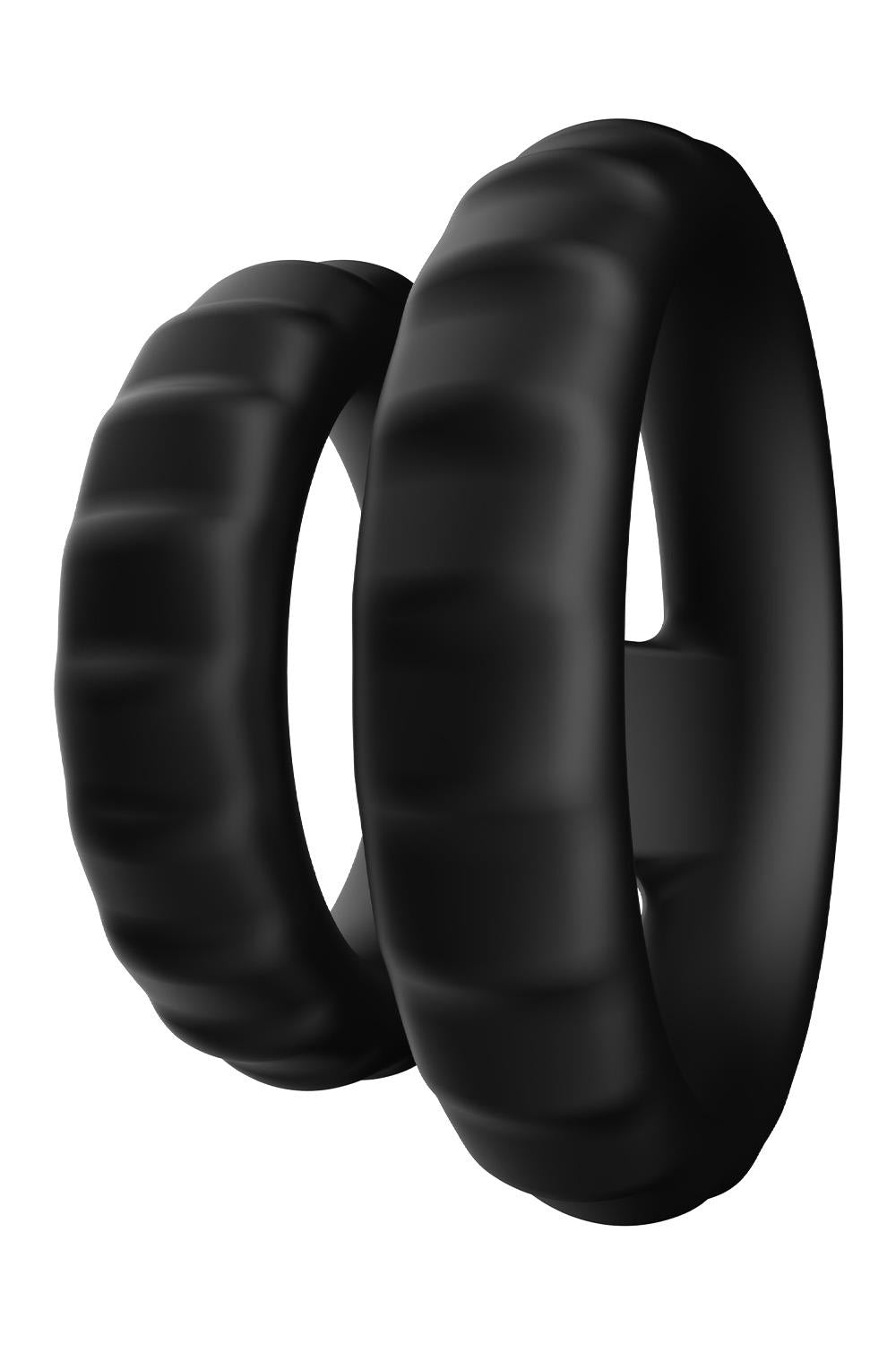 FORTO F-43 TIERED COCK AND BALL RING BLACK