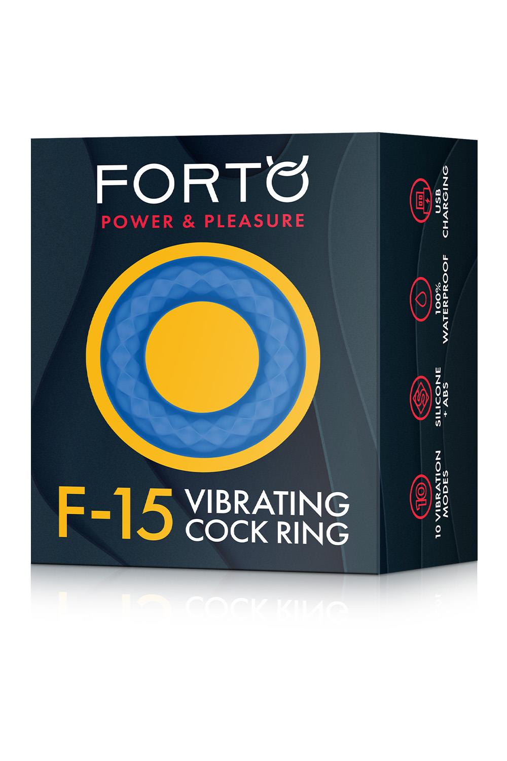 FORTO F-15 VIBRATING COCKRING BLUE