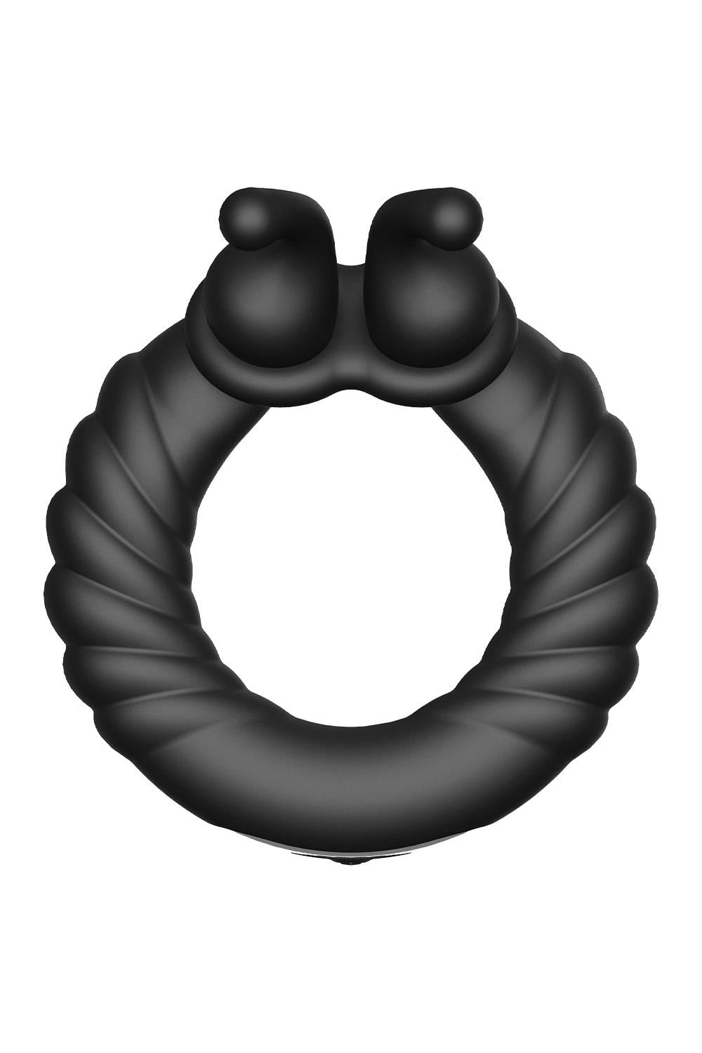 FORTO F-24 TEXTURED VIBRATING COCKRING BLACK