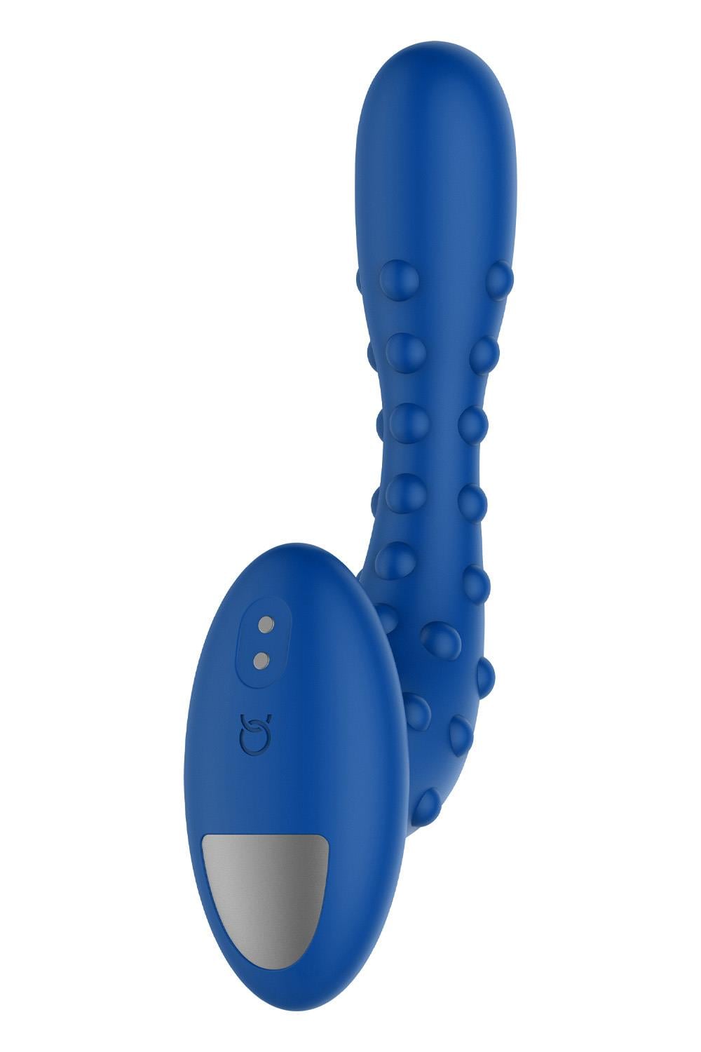 FORTO STUDDED PRO VIBRATING MASSAGER BLUE