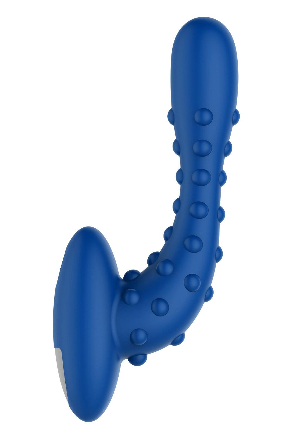 FORTO STUDDED PRO VIBRATING MASSAGER BLUE