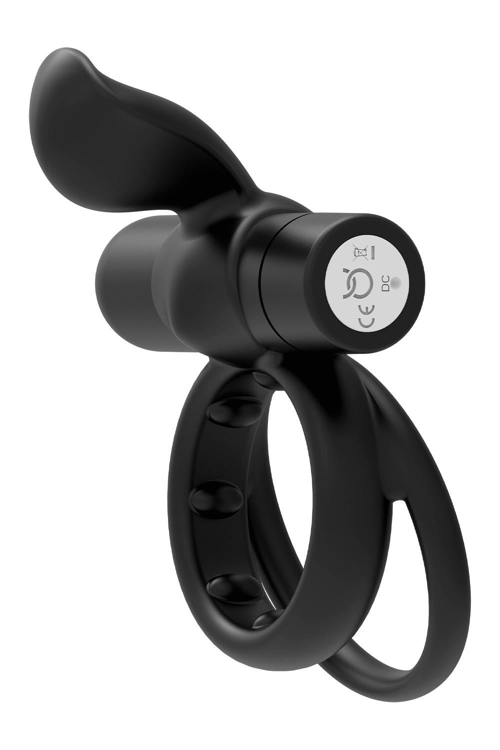 FORTO POINTER VIBRATING COCKRING BLACK
