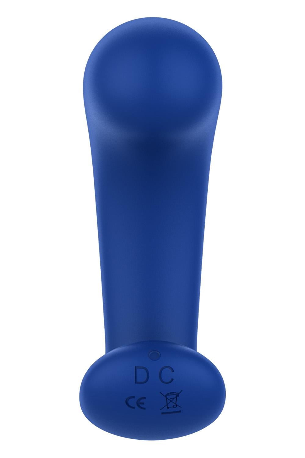 FORTO CURVED VIBRATING PLUG BLUE
