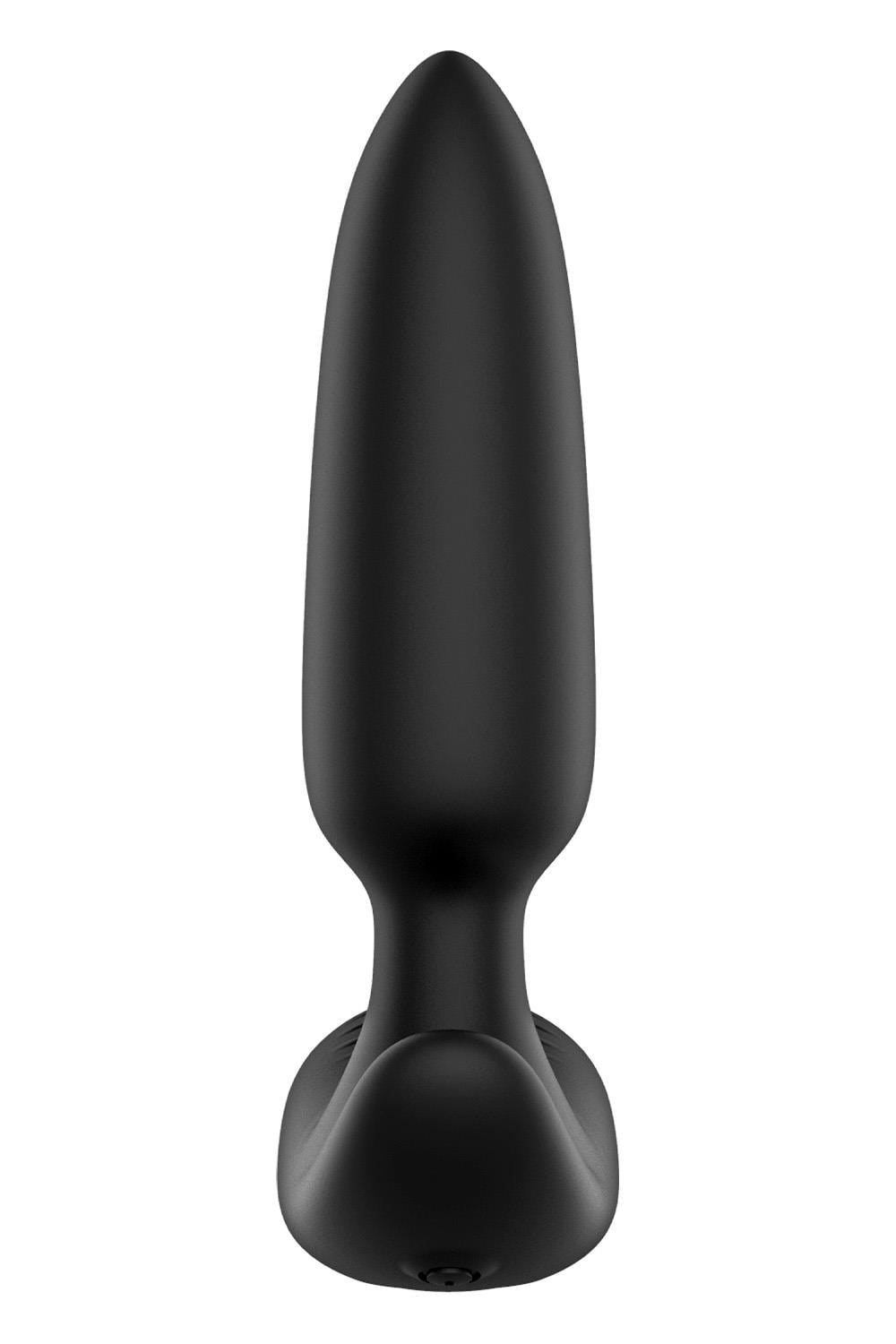 FORTO POINTED VIBRATING  PLUG BLACK